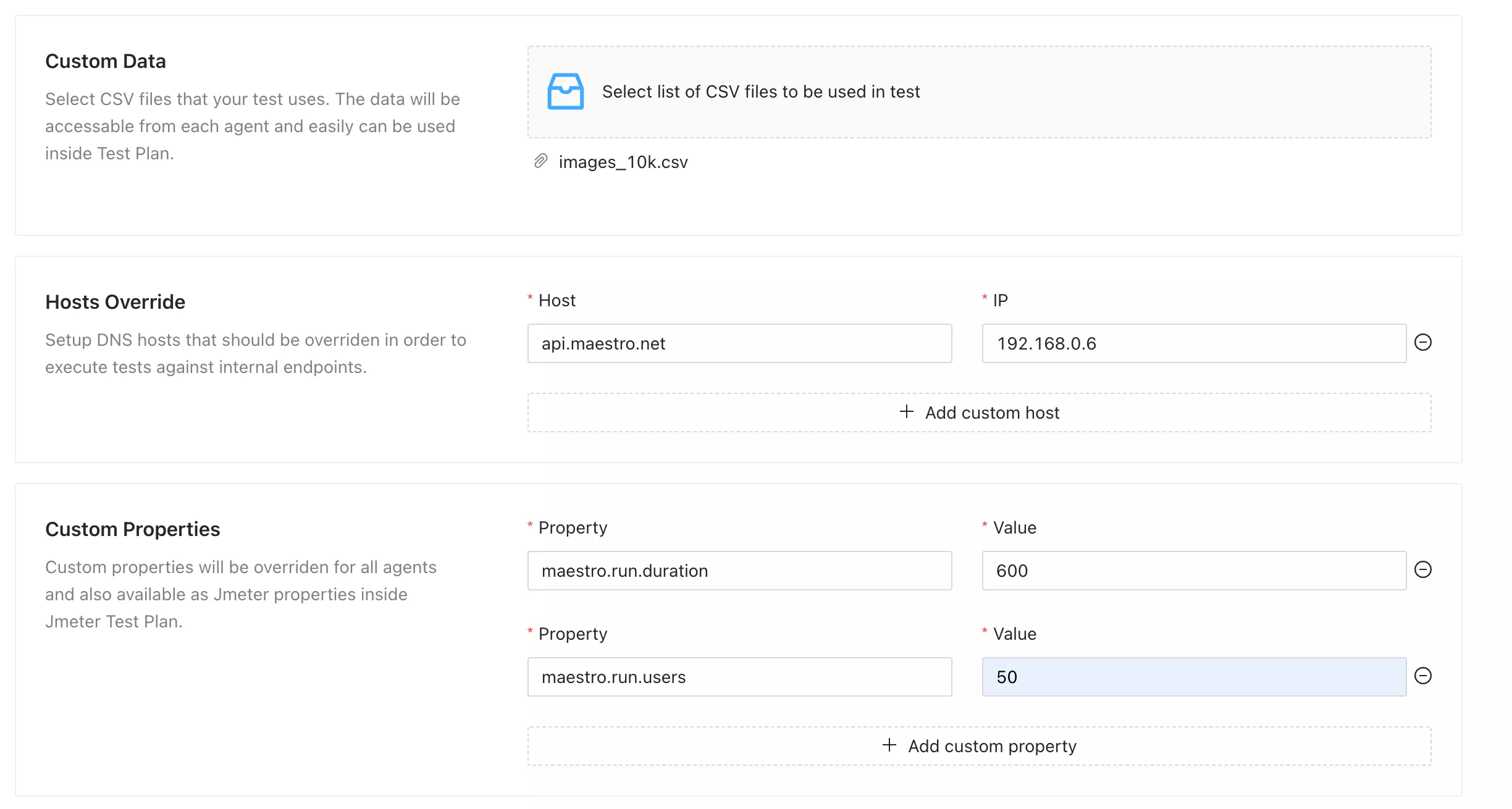 JMeter Test Configuration